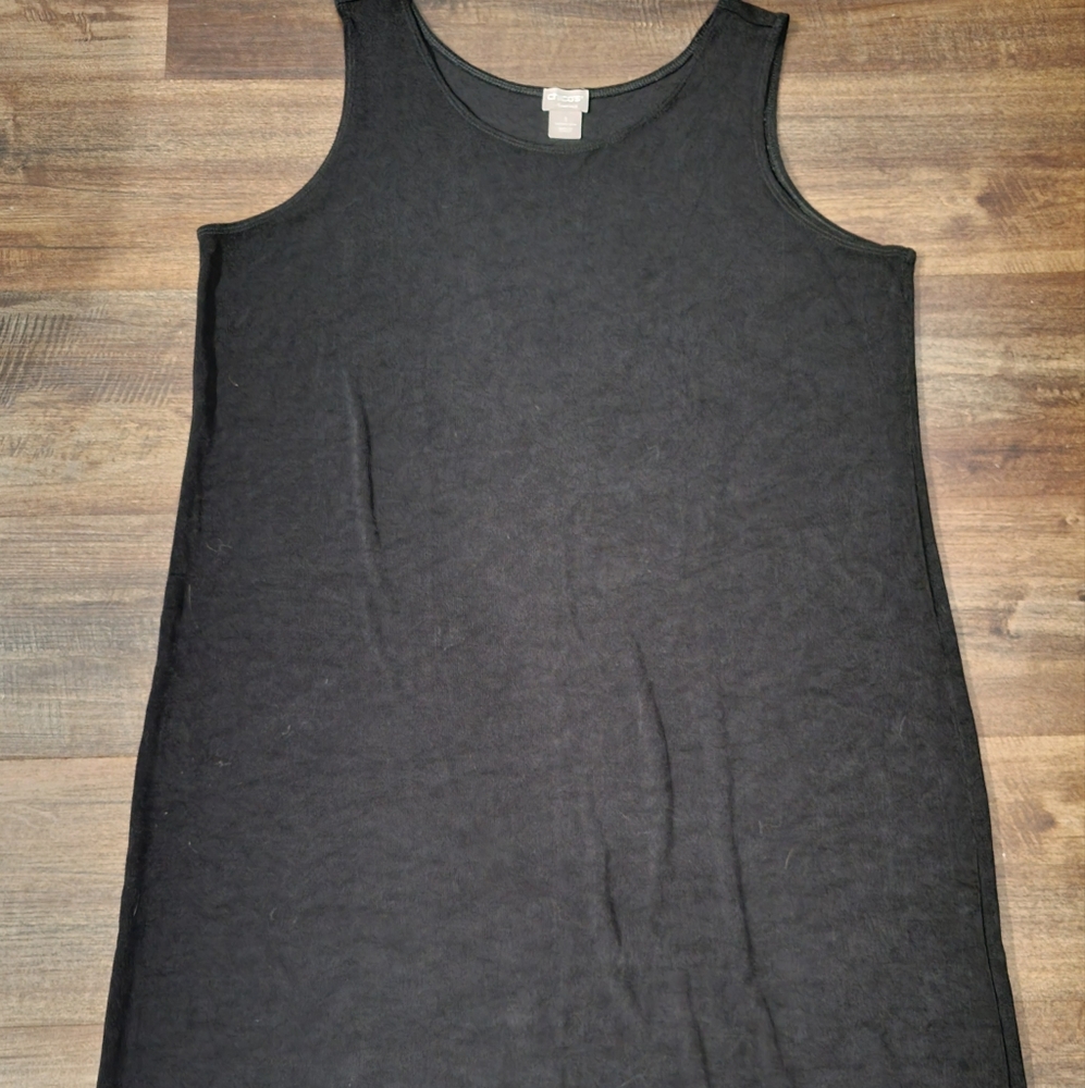 Black Sleeveless Sheath Midi Dress - Picture 7 of 12